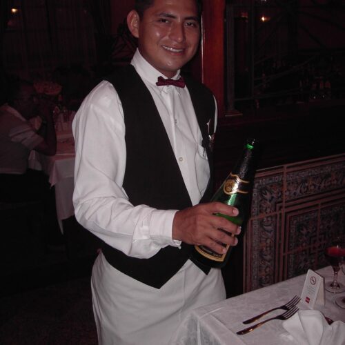 capitan de meseros para eventos